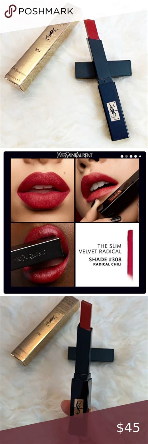 YSL Radical Chili (308) The Slim Velvet Radical Matte